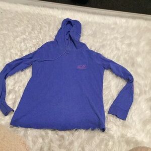 Blue Hooded Sweatshirt